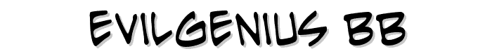EvilGenius BB font